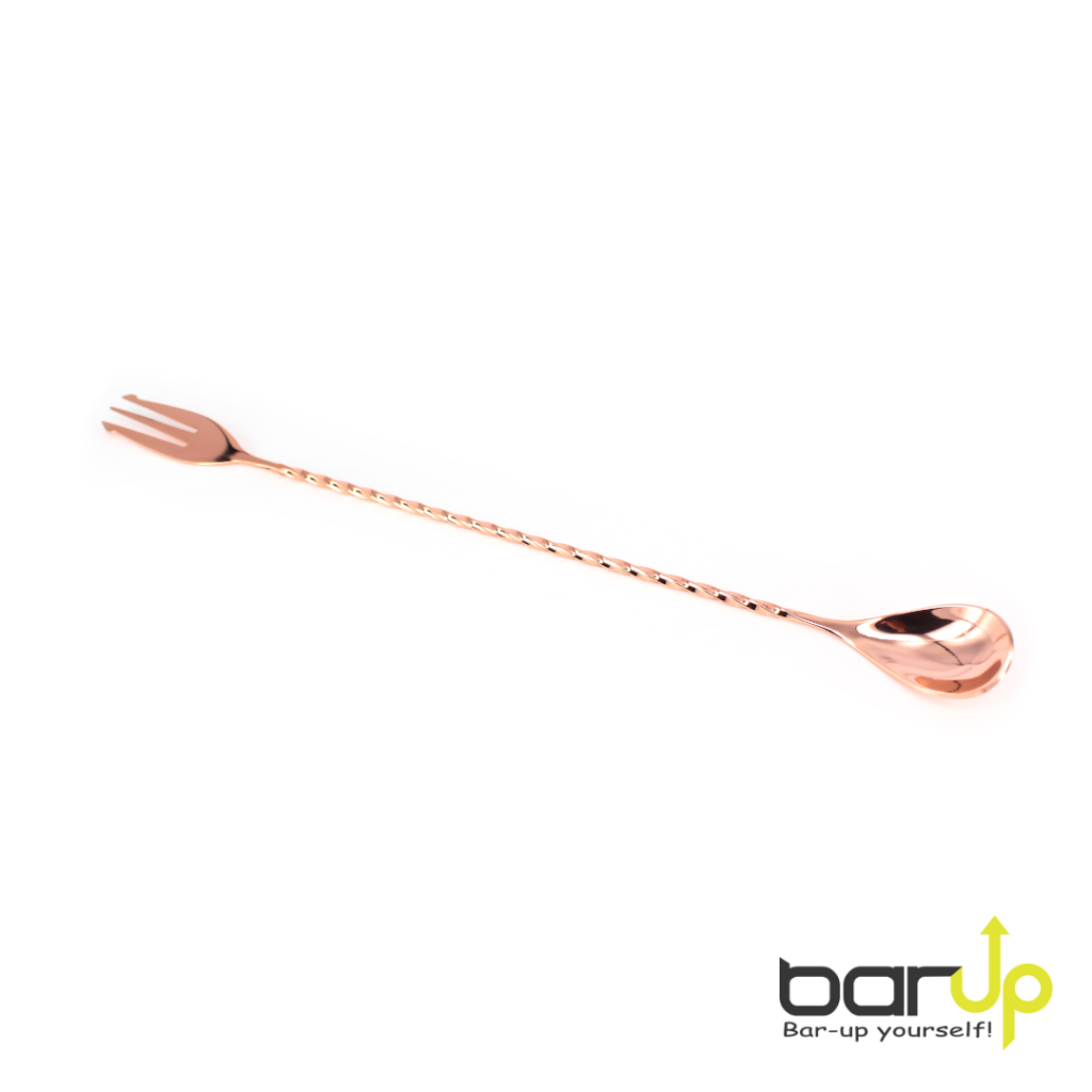 Elegantni bar spoon s vilicom za profesionalnu uporabu