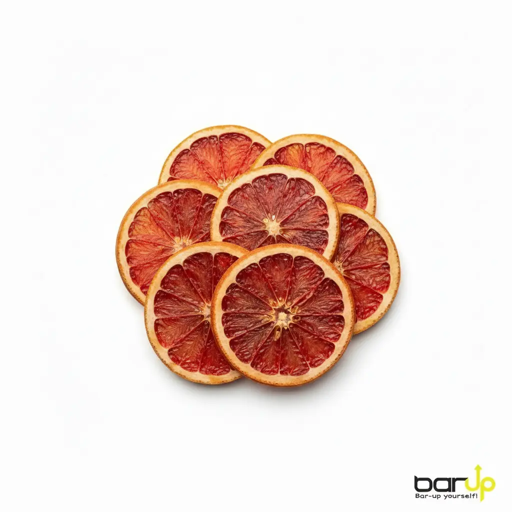 Dehidrirani crveni grejp za koktele i garnish